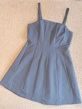 NWT She + Sky Light Blue Strappy A-Line Mini Dress